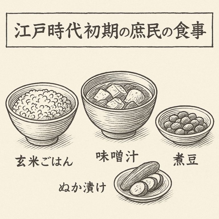 江戸時代初期の庶民の食事
