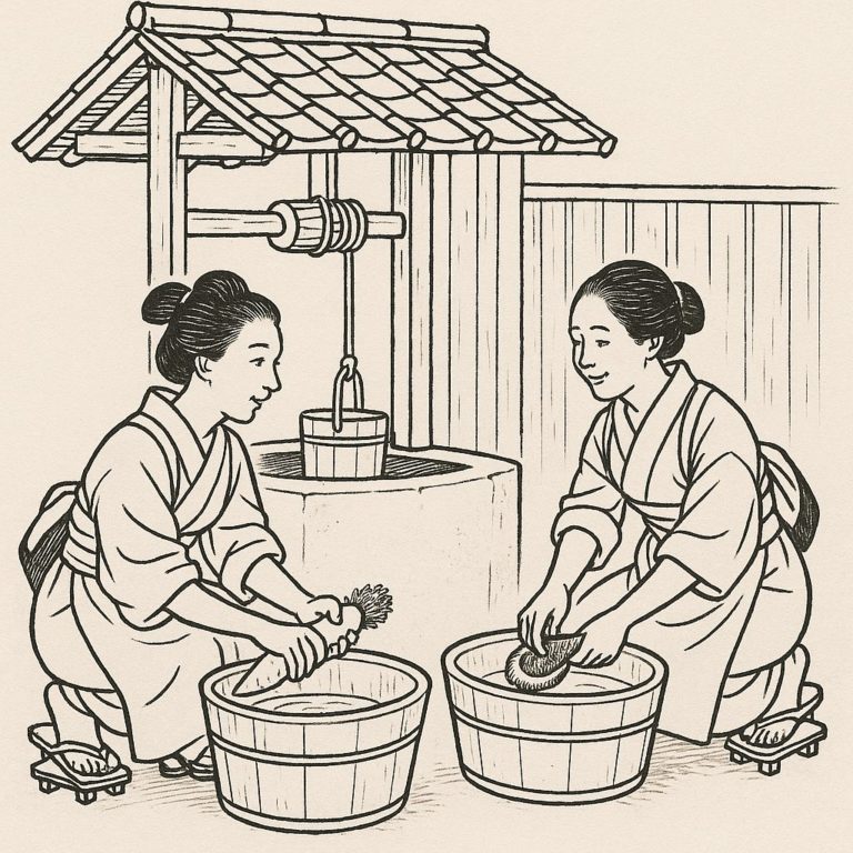 長屋のおかみさんたち